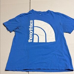 The North Face Blue T-Shirt with White Logo